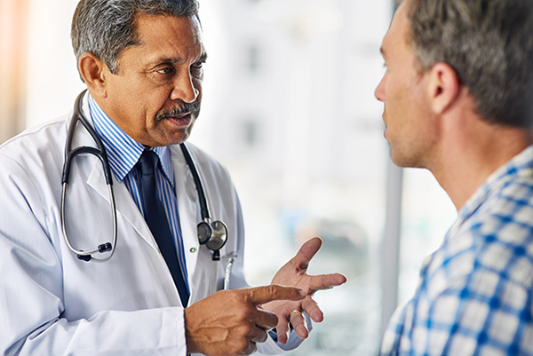 Patient receiving Test results